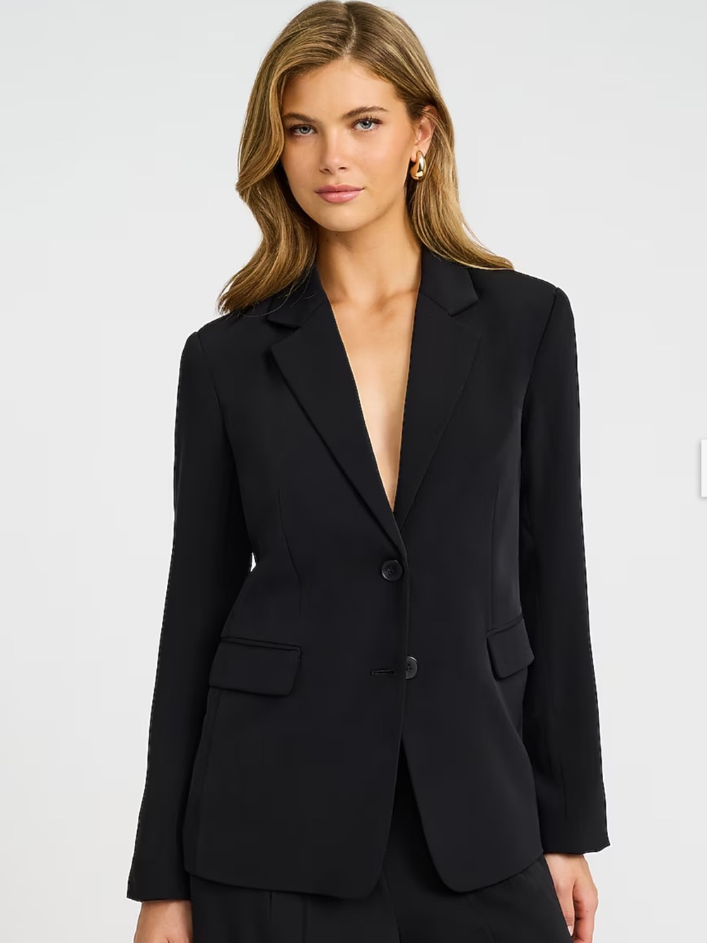 EXPRESS Black Suit Jacket - Sleek Black Blazer